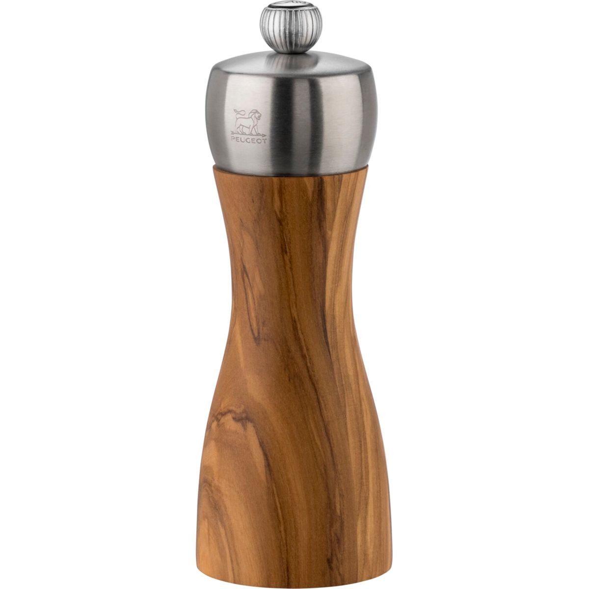 PEUGEOT Gewürzmühle Fidji Pfeffermühle 15 cm Olivenholz und Edelstahl