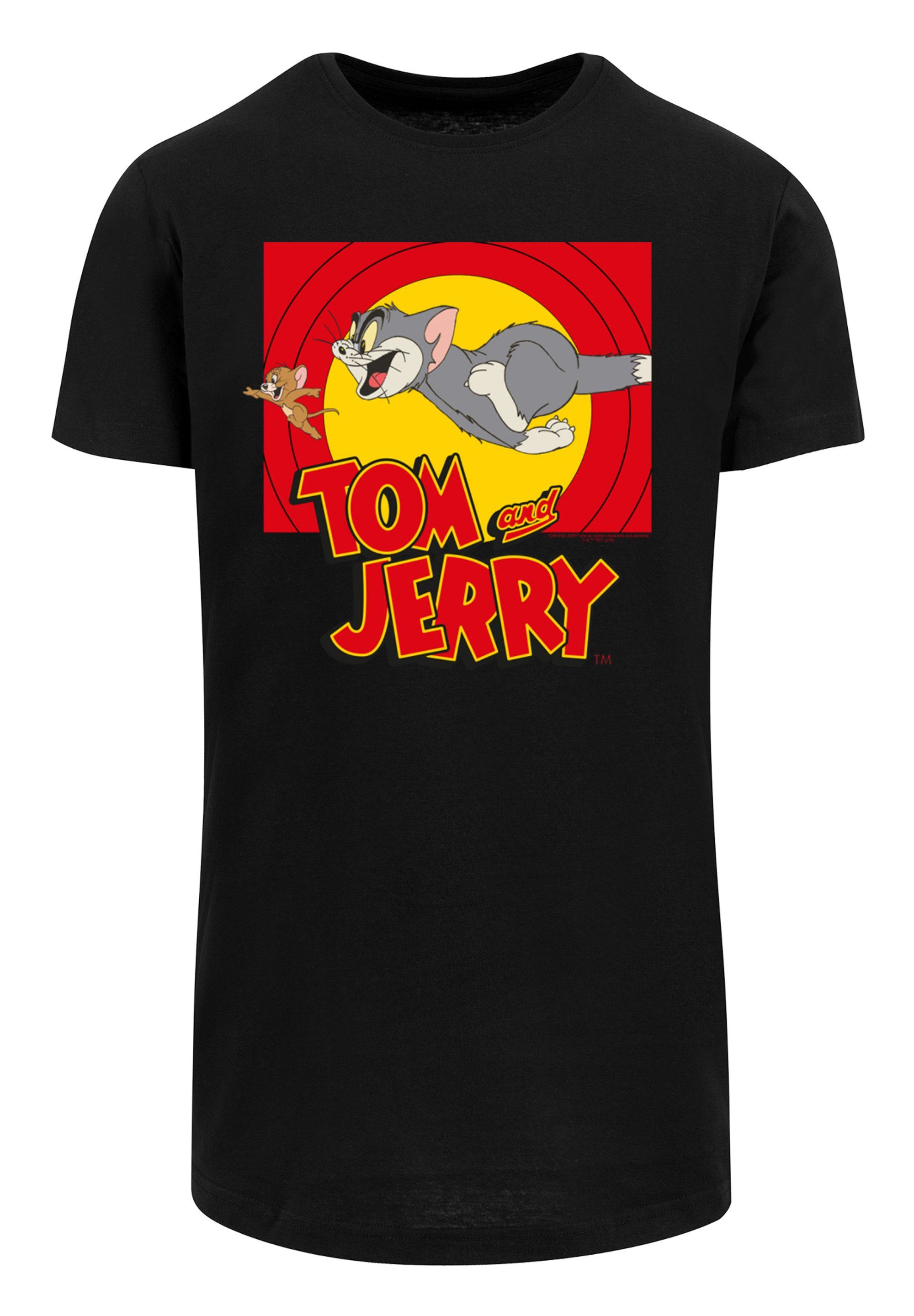 F4NT4STIC Tom Jerry And TV T-Shirt T-Shirt Jerry and Scene Print, Tom Serie Chase Offiziell lizenziertes