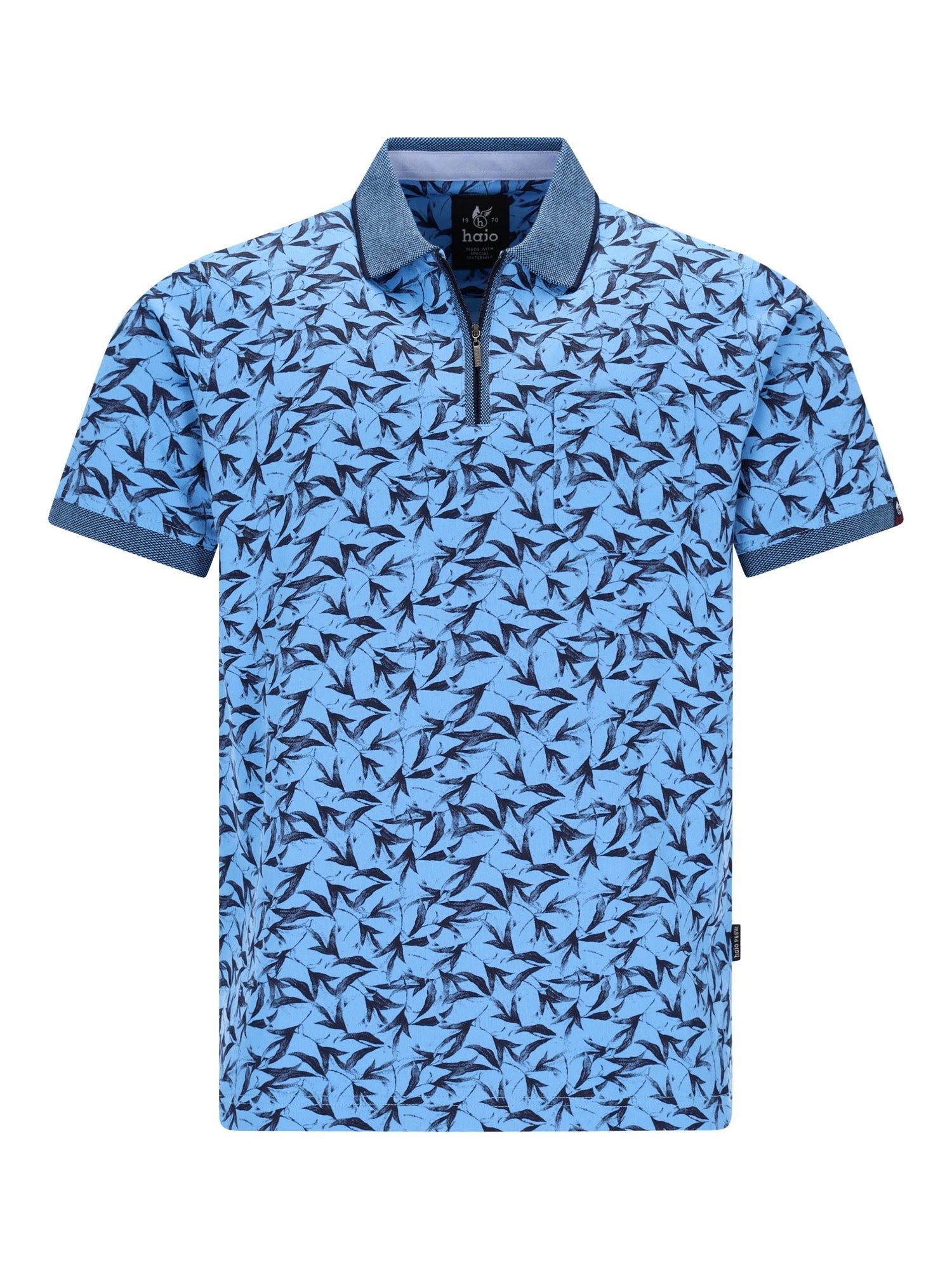 Hajo Poloshirt Poloshirt mit floralem Alloverdruck in stay fresh-Qualität