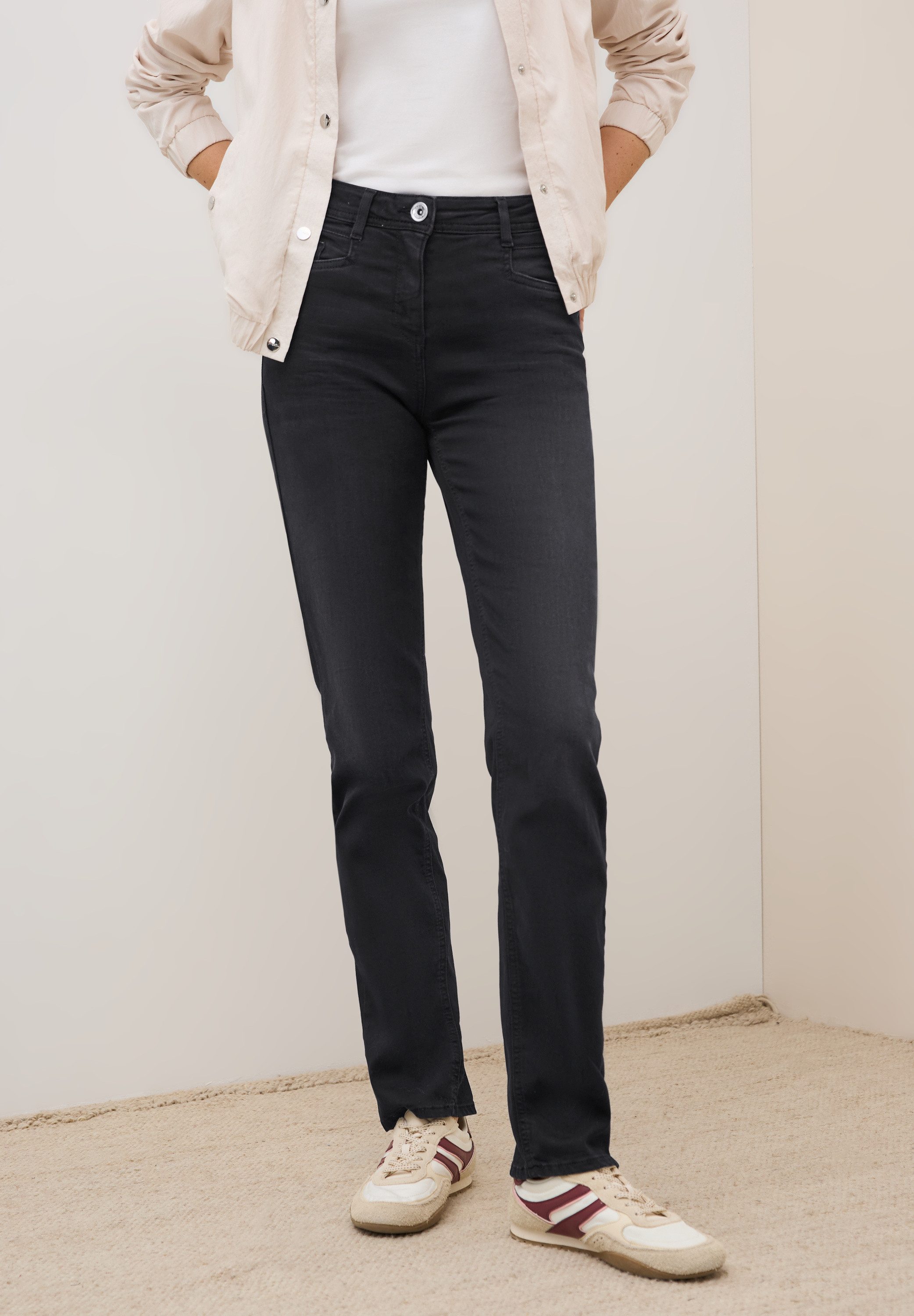 CECIL Slim-fit-Jeans High Waist
