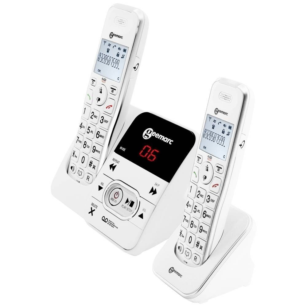 Geemarc schnurloses Seniorentelefon AMPLIDECT 295-2 Seniorentelefon (Anrufbeantworter)
