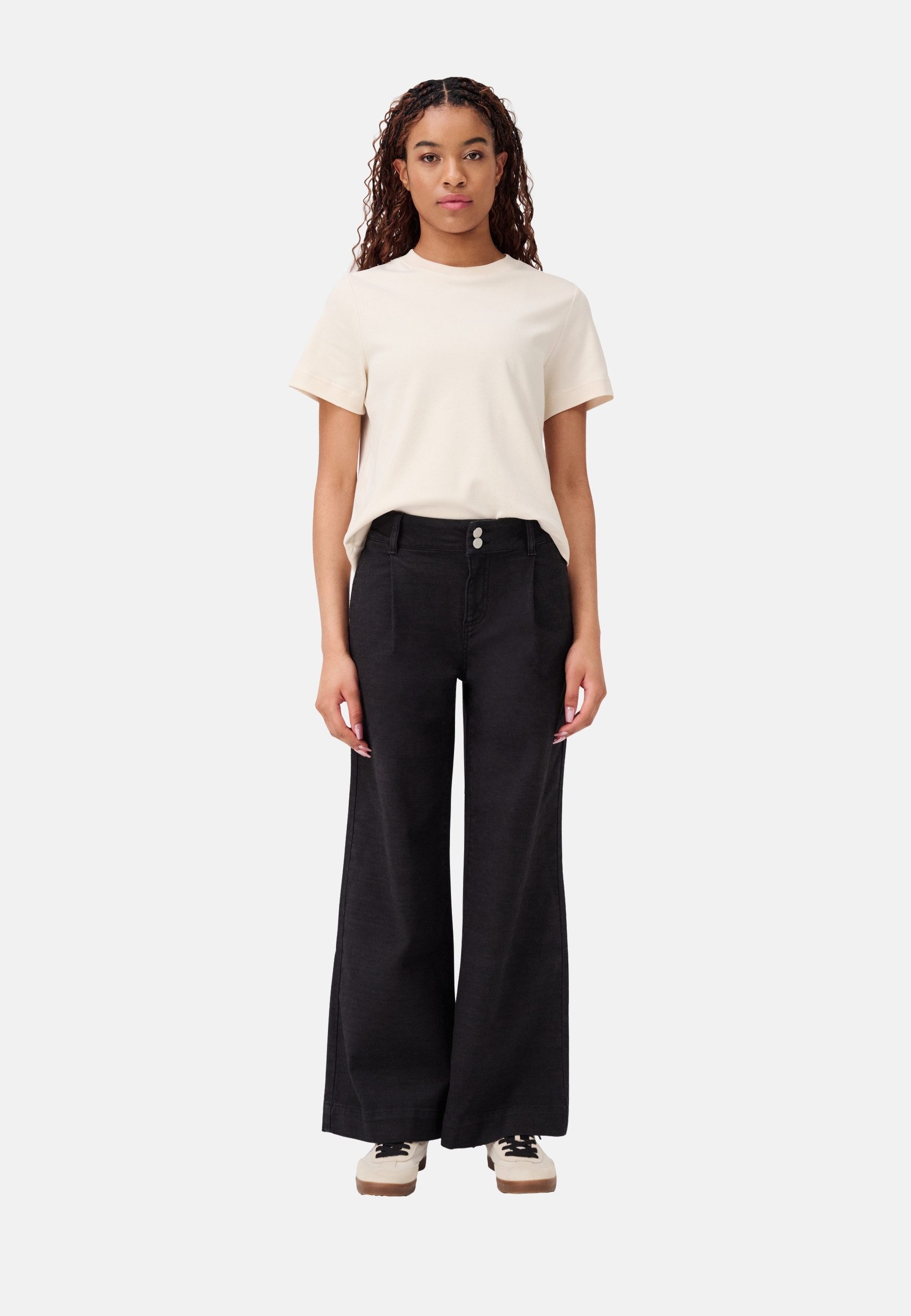 ITEM m6 Relaxhose Loose Panama Pants Hohe Taille, super elastisch, Eingrifftaschen, Alltag und Freizeit