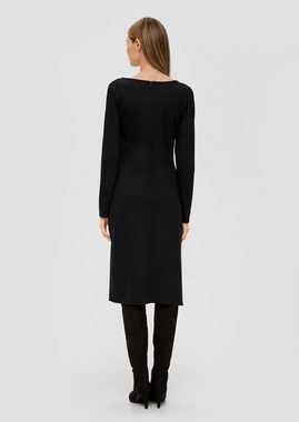 s.Oliver BLACK LABEL Minikleid Jerseykleid aus Viskosemix Raffung