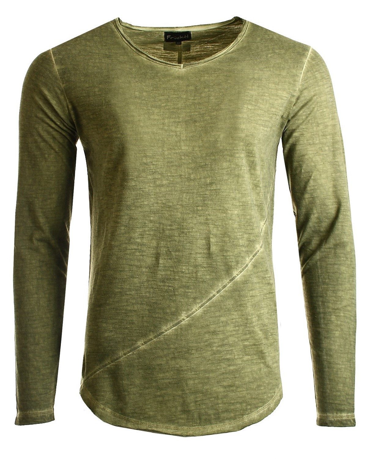 Longsleeve mit tiefem V-Ausschnitt