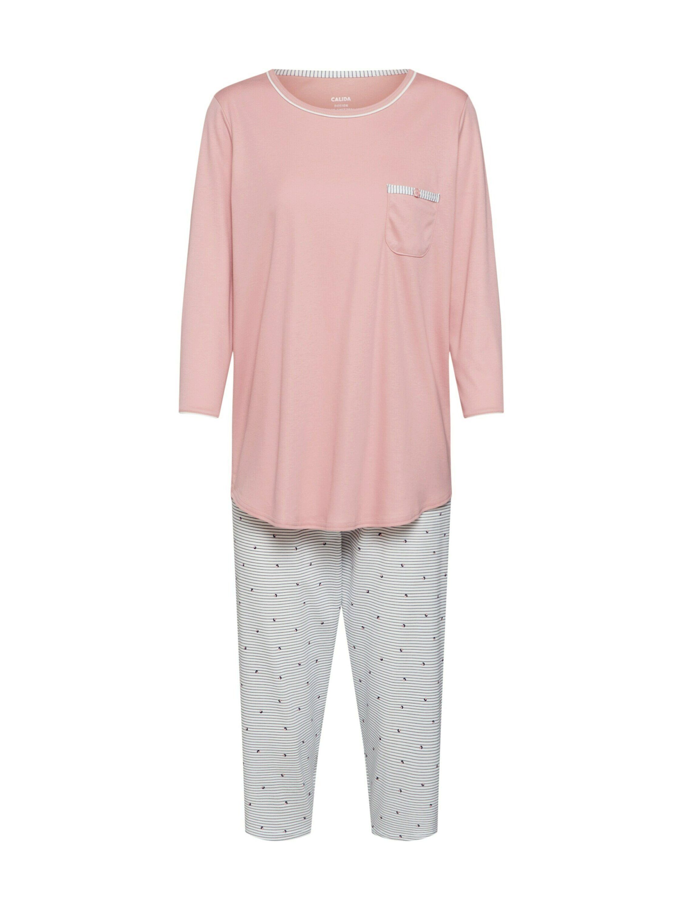 CALIDA Schlafanzug Sweet Dreams (1 tlg) Plain/ohne Details rose bud