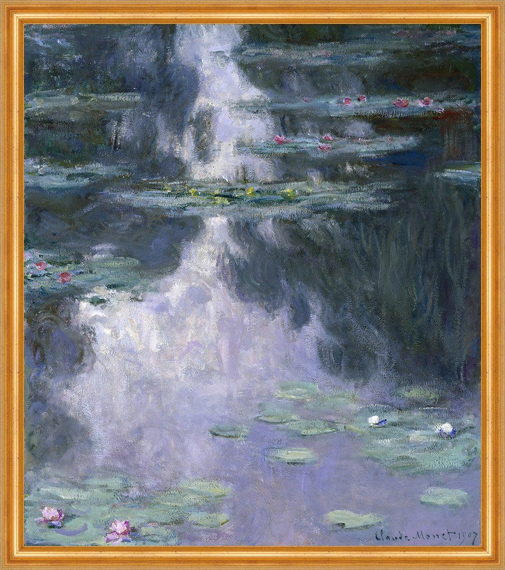 Kunstdruck Water Lilies. Nympheas Claude Pflanzen Wasser Blumen