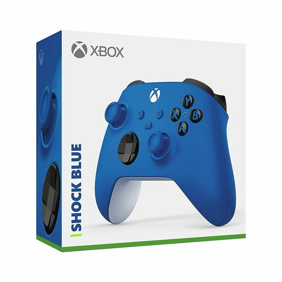 Microsoft box Series Wireless Controller für Windows + Series X/S Shock  Blue Xbox One-Controller, Kompatibel mit PC, Xbox One X/S sowie Xbox Series  X