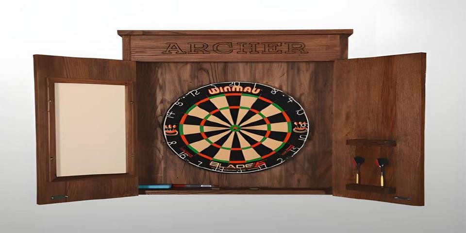 JVmoebel Dart-Wandschutz Dartspiel mit hochwertigem Board und Schutzwand für präzises Werfen (Darts), Made in Europa