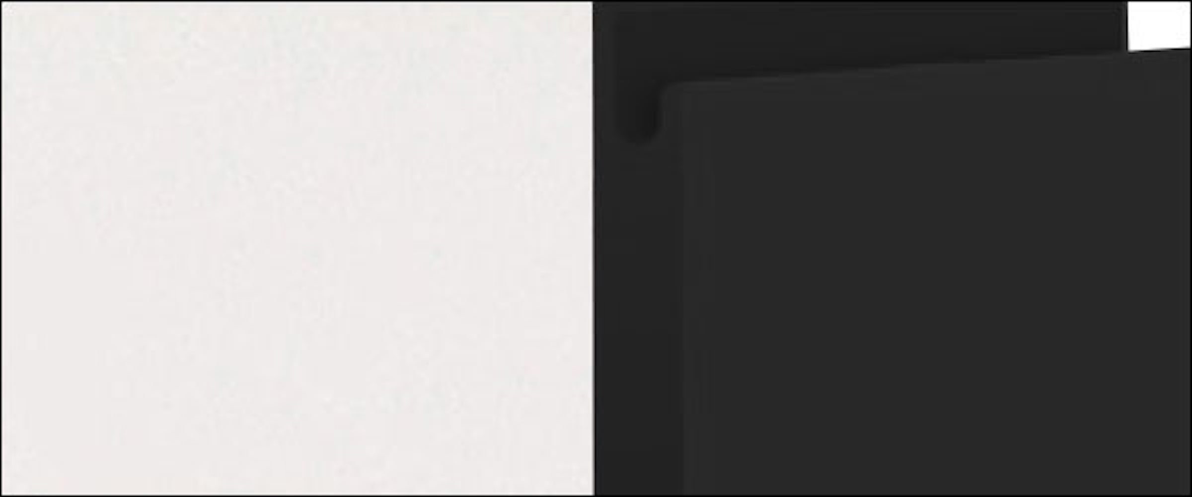 Avellino 50cm matt Front- schwarz Feldmann-Wohnen wählbar Acryl und Klapphängeschrank Klappe grifflos Korpusfarbe mit