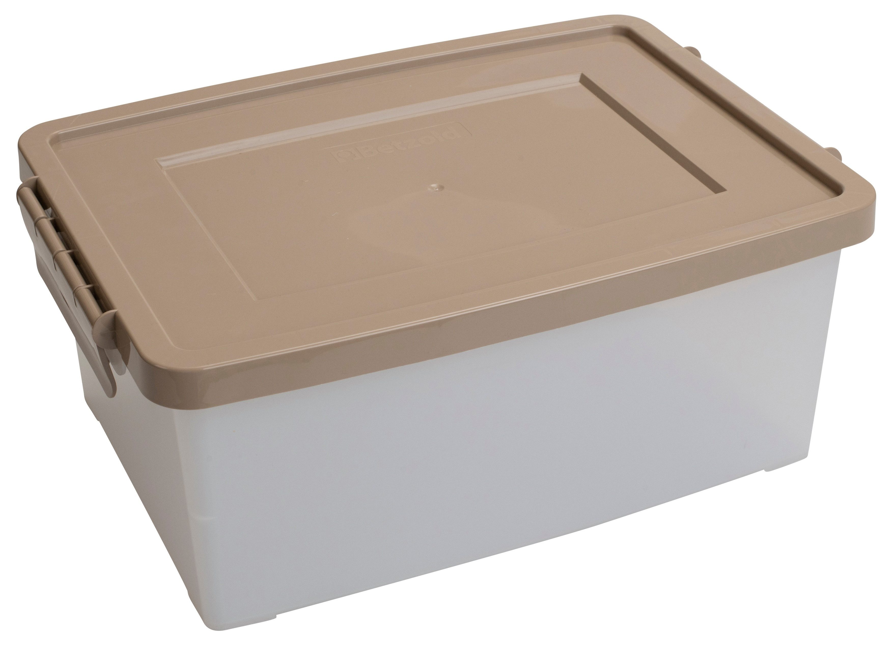 Betzold Aufbewahrungsbox Aufbewahrungsbox, 16 x 39,5 x 27,5 cm, weiß-transparent, treeNside