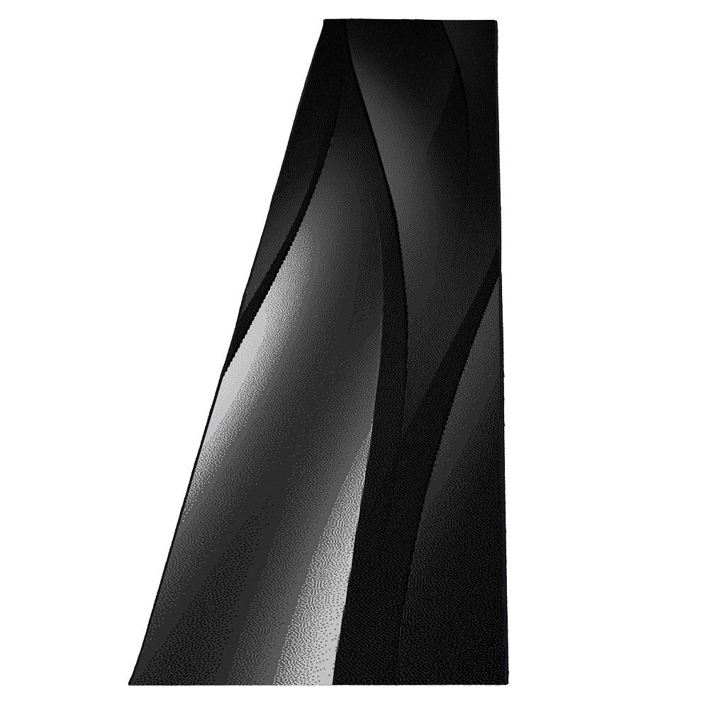 schwarz rechteck Designteppich 6mm, Giantore, Florhöe