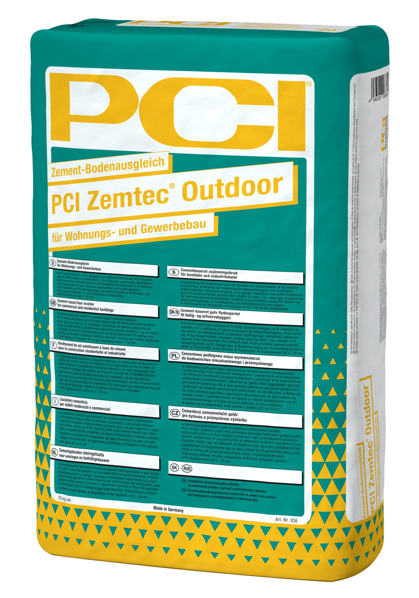 PCI Ausgleichsmasse PCI Zemtec® Outdoor grau 20 kg 20