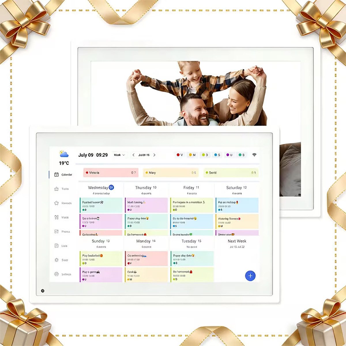 TABWEE Blackview Tabwee 10,1" Digitaler Wandkalender, für Zuhause und Büro Tablet (10.1", 32 GB, (2 Stück, 2pcs)