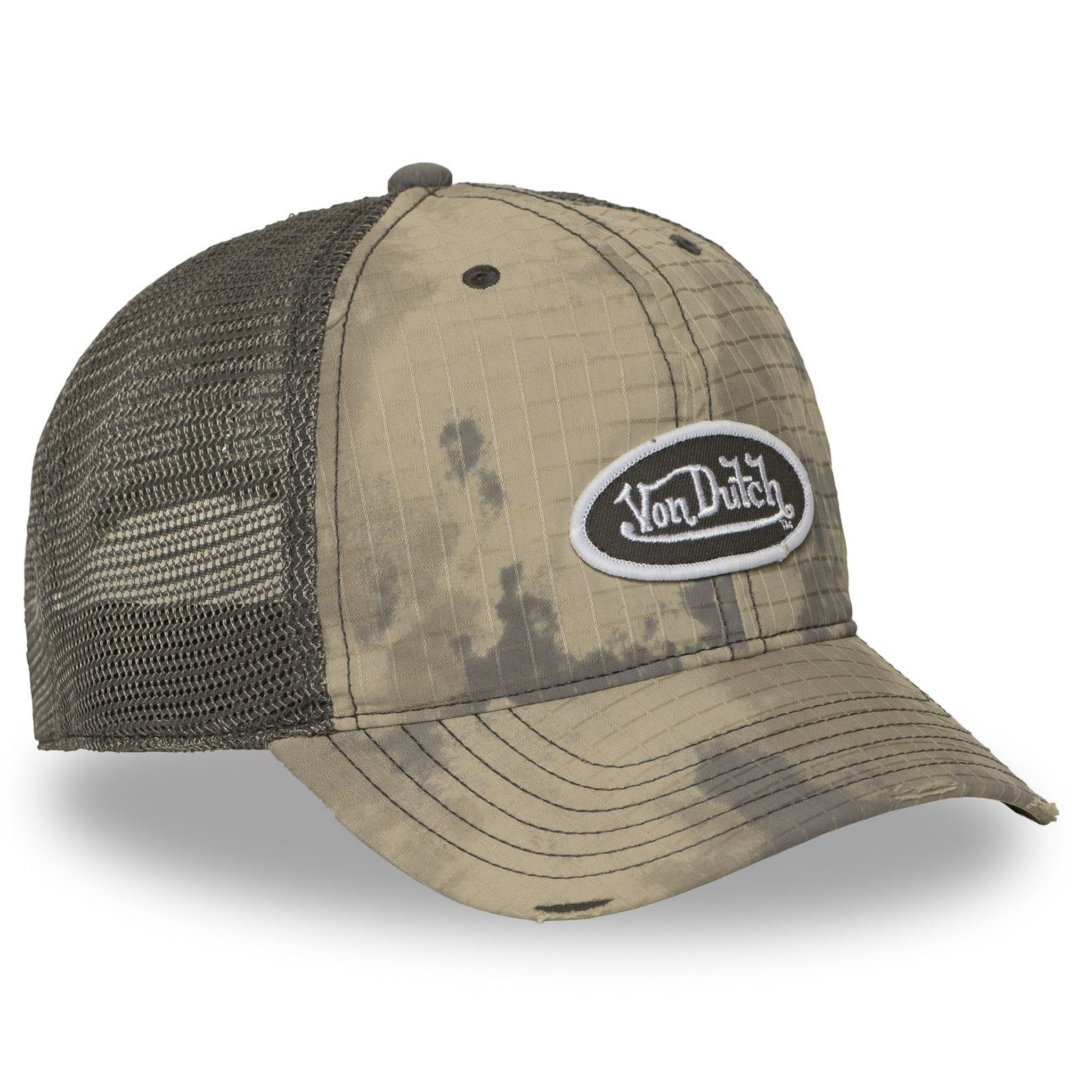 Von Dutch Trucker Cap Von Dutch Originals Trucker Cap RIPSTOP BASEBALL PATCH (Basecap, Basecap, Meshcap, Trucker Kappe) Mac Camouflage Muster