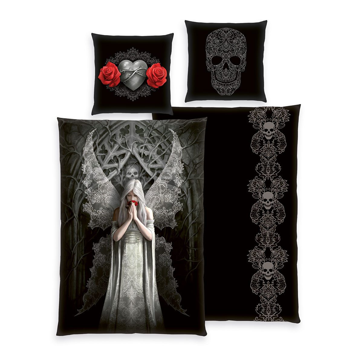 Anne Stokes Bettwäsche -Set ‘Engel’ – 135×200 cm, Renforcé, 100% Baumwolle