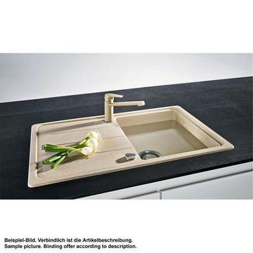 FRANKE Granitspüle Franke Einbauspüle Basis BFG 611 Fragranit+ Steingrau, 78/50 cm