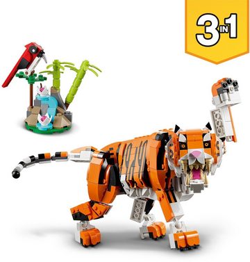 LEGO® Konstruktionsspielsteine Majestätischer Tiger (31129), LEGO® Creator 3in1, (755 St)