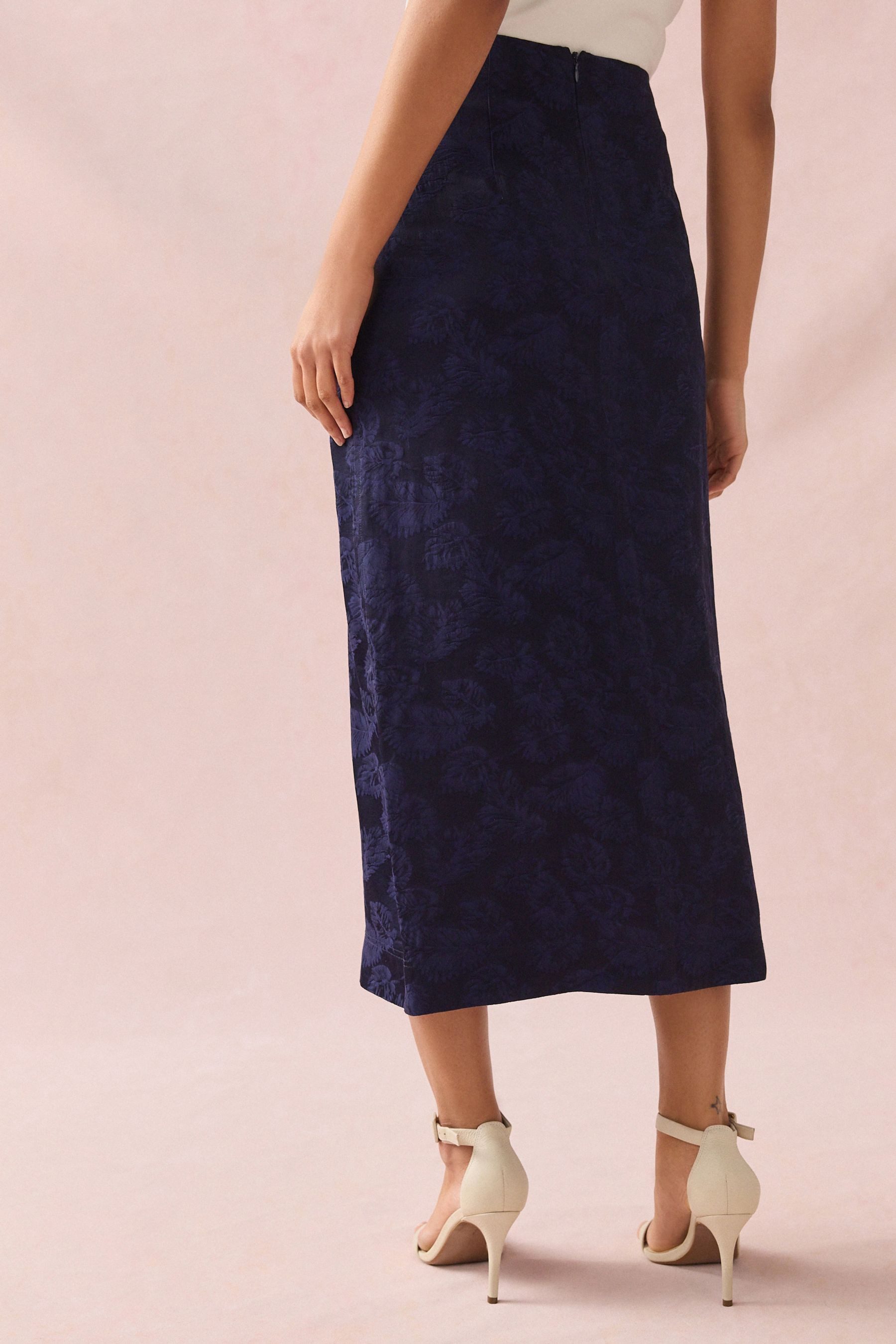 Next Midirock Sarong-Rock aus Satin-Jacquard in günstig online kaufen