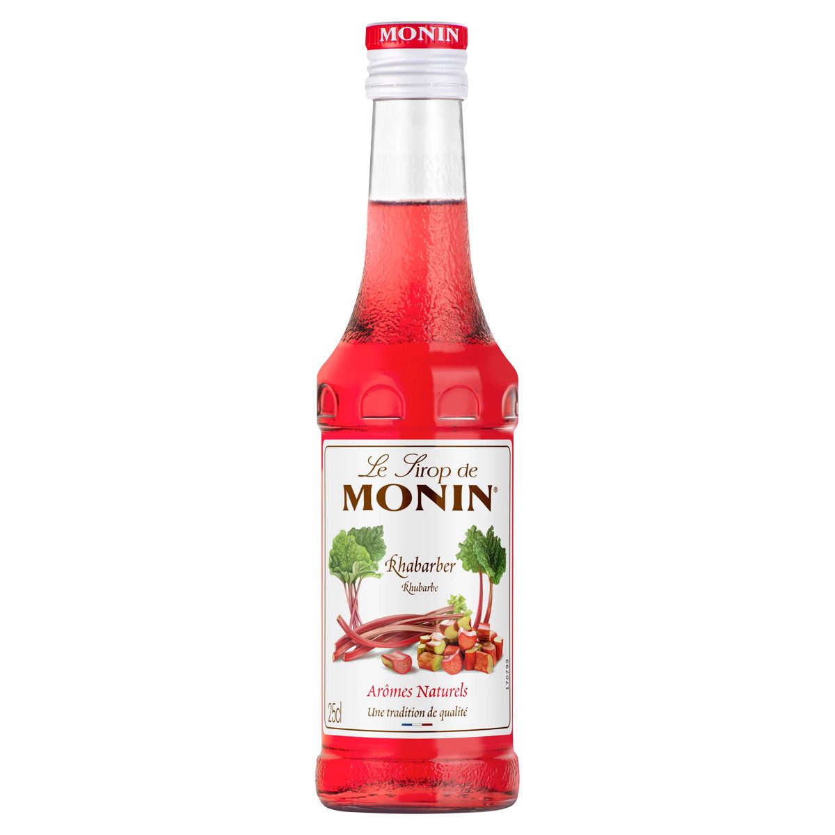 MONIN Getränke-Sirup, Monin Rhababer Sirup ideal für Cocktails und Limonaden 250ml