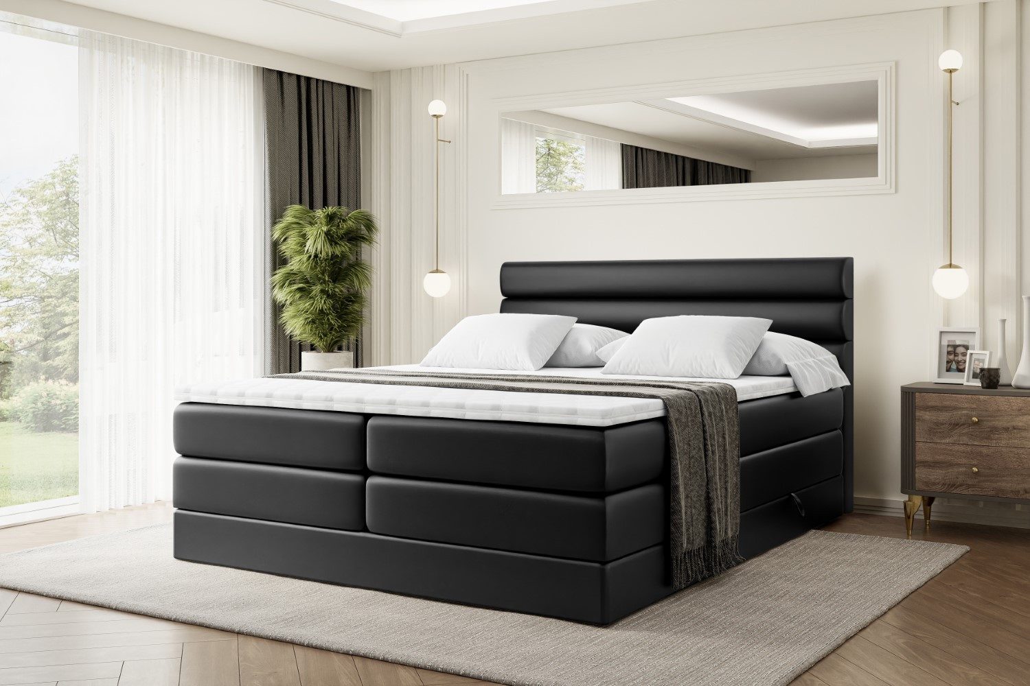 ALTDECOR Boxspringbett CELESTIA KING (Multipocket-Matratze H4, günstig online kaufen