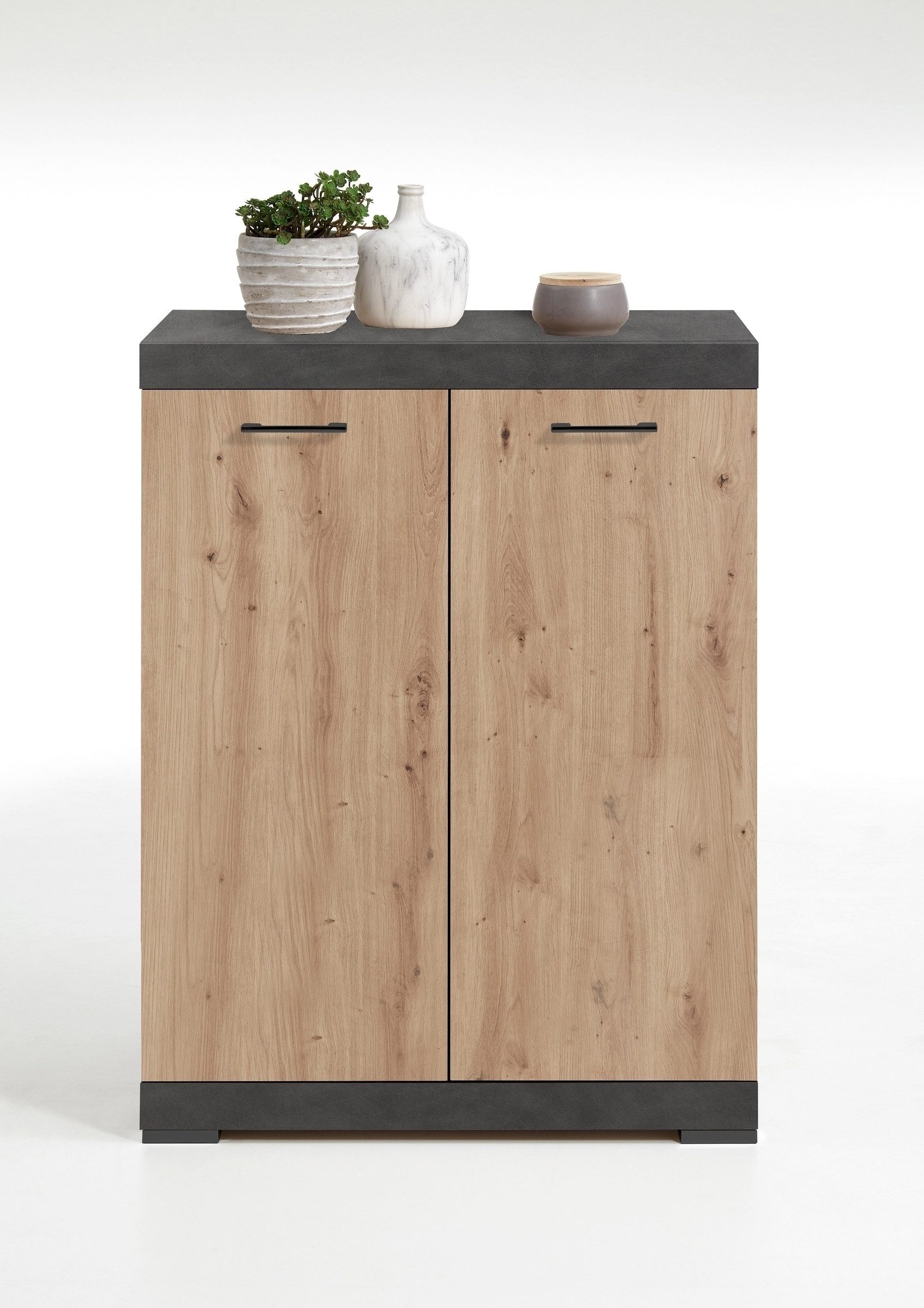 PREISBRECHER Kommode BRISTOL 1 XL, in Matera-Artisan Eiche - 80x89,9x49,9cm (BxHxT)