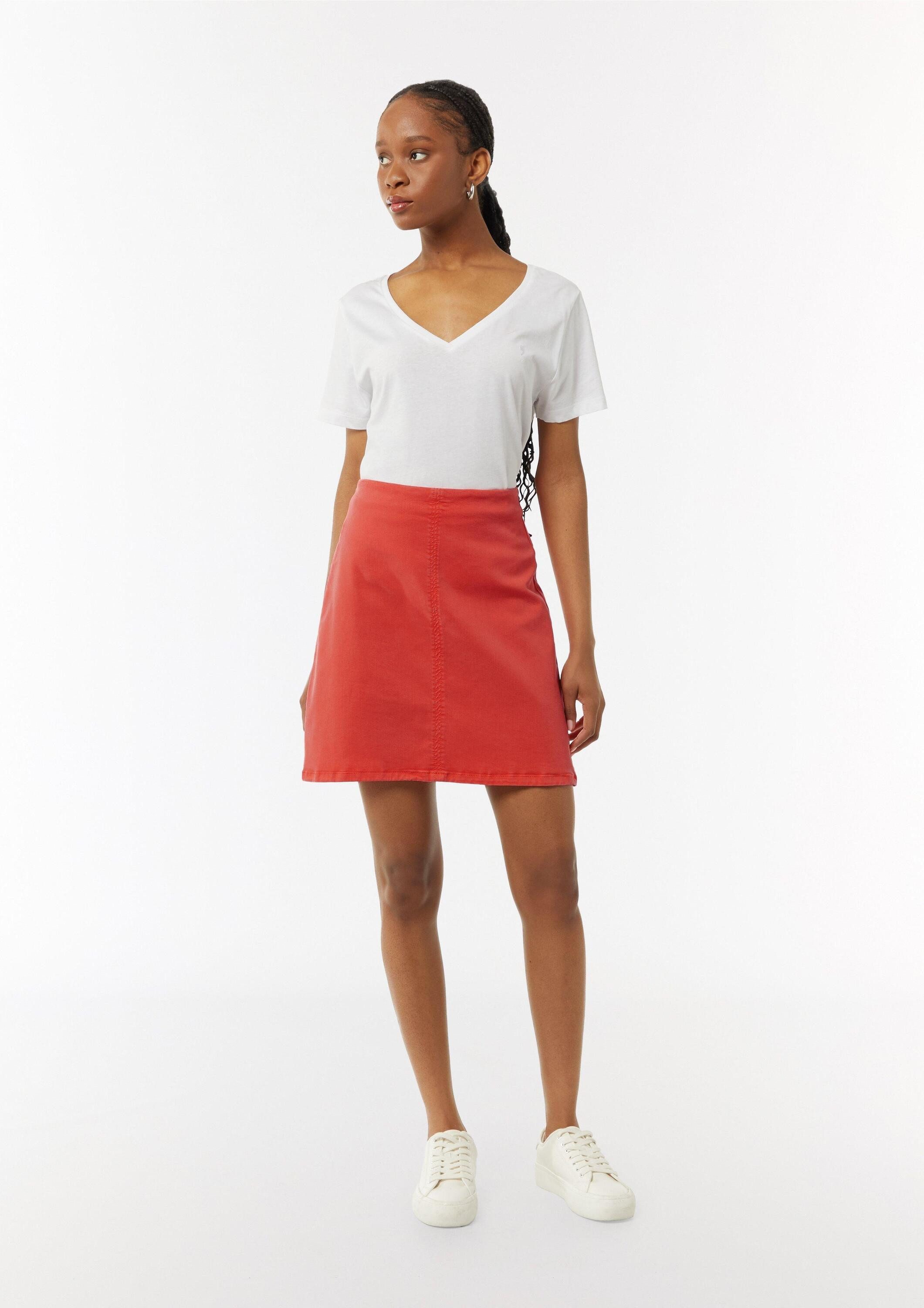 comma Minirock Rock Kurzer Rock mit Garment Dye