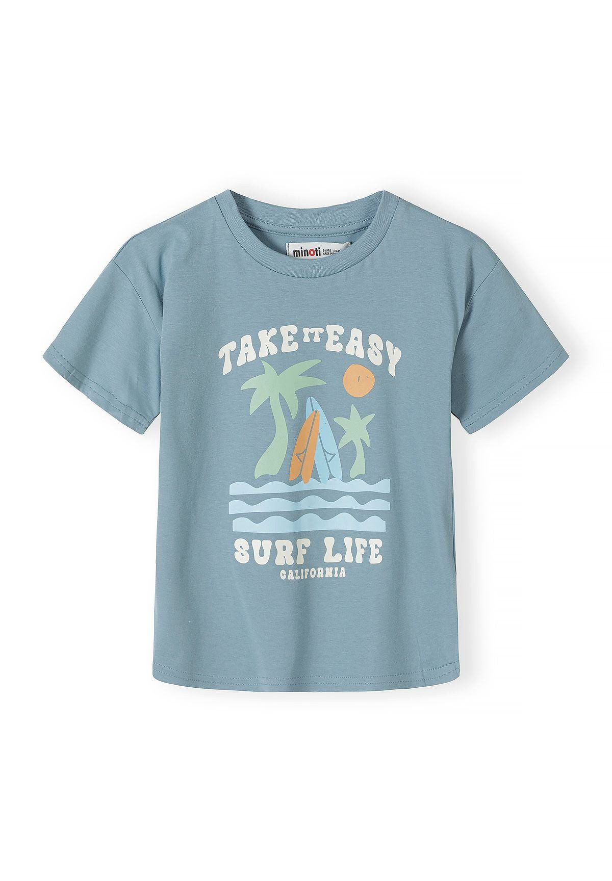MINOTI T-Shirt für Jungen (Packung, 5-tlg) Surf-Prints – Bild 3 von 5