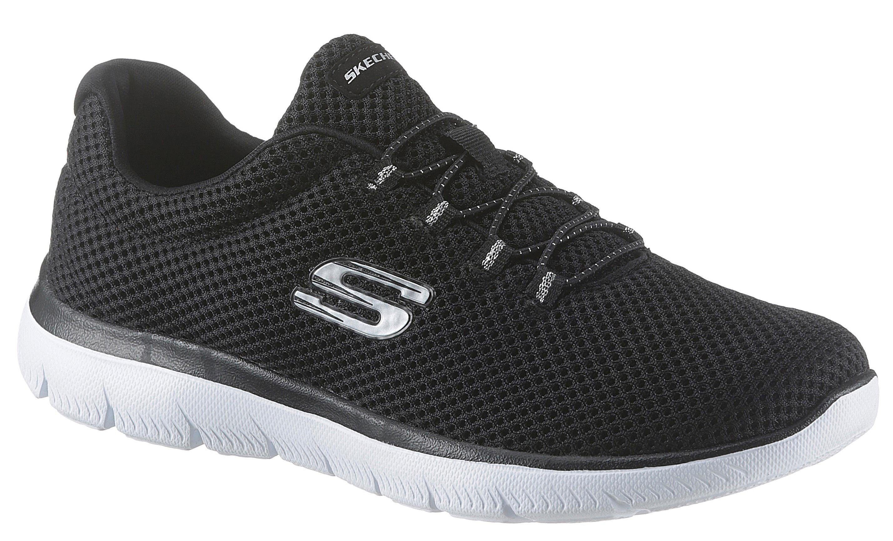 Skechers Summits Slip-On Sneaker mit gepolstertem Schaftrand black
