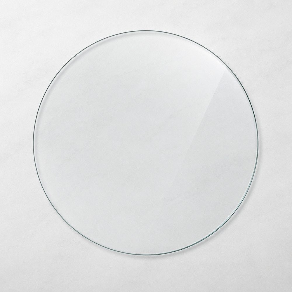 LebensWohnArt Tischplatte Glasplatte TERRY 80cm Rund 6mm Gehärtetes Glas