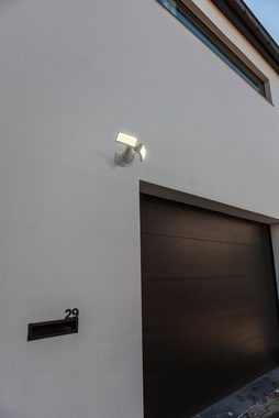 LUTEC LED Außen-Wandleuchte ARC, LED fest integriert, Kaltweiß, Einstellbare Leuchtenköpfe
