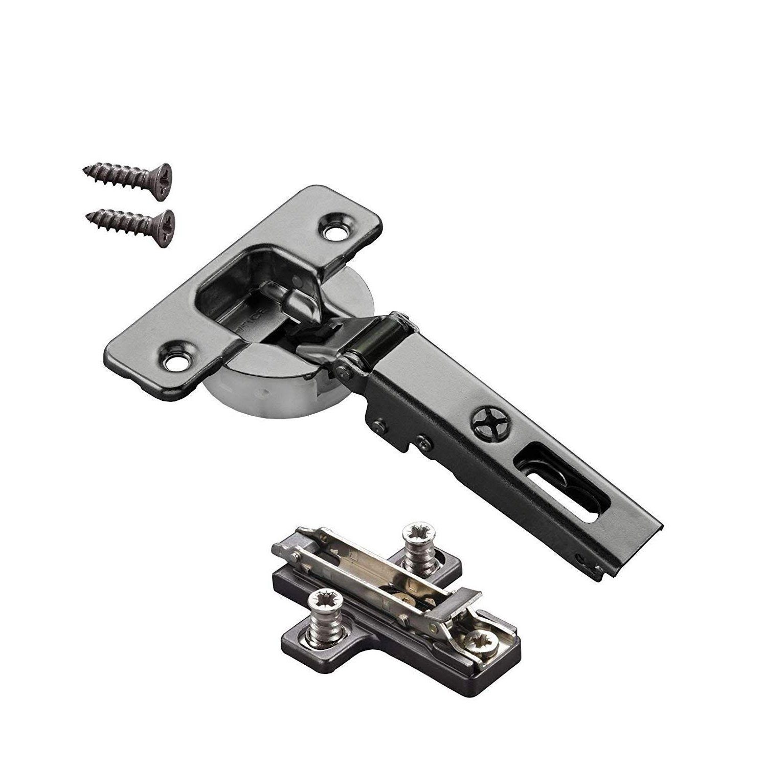 SO-TECH® Möbelbeschlag 2er Set Topfband T48 gedämpft geräuschlos (2 St), versch. Ausführungen, Onyxschwarz oder Titanium, Möbelscharn