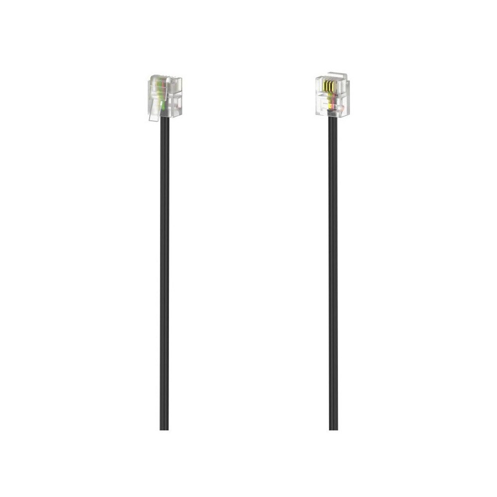 Hama Modularkabel 3m schwarz für Telefonanschlüsse. Modulkabel