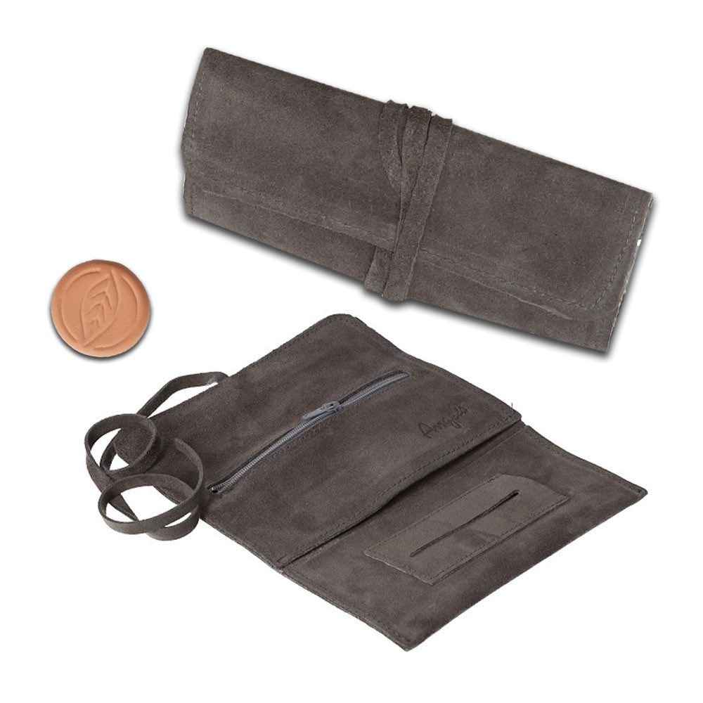 Coumo Tabakbeutel Tabakbeutel Leder, Drehertasche Set, Tabaktasche + Hydrostone