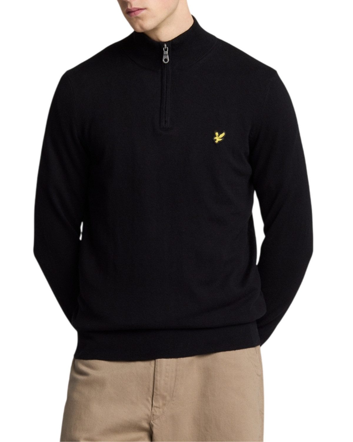 Lyle & Scott Stehkragenpullover Herren, Merinowolle, günstig online kaufen