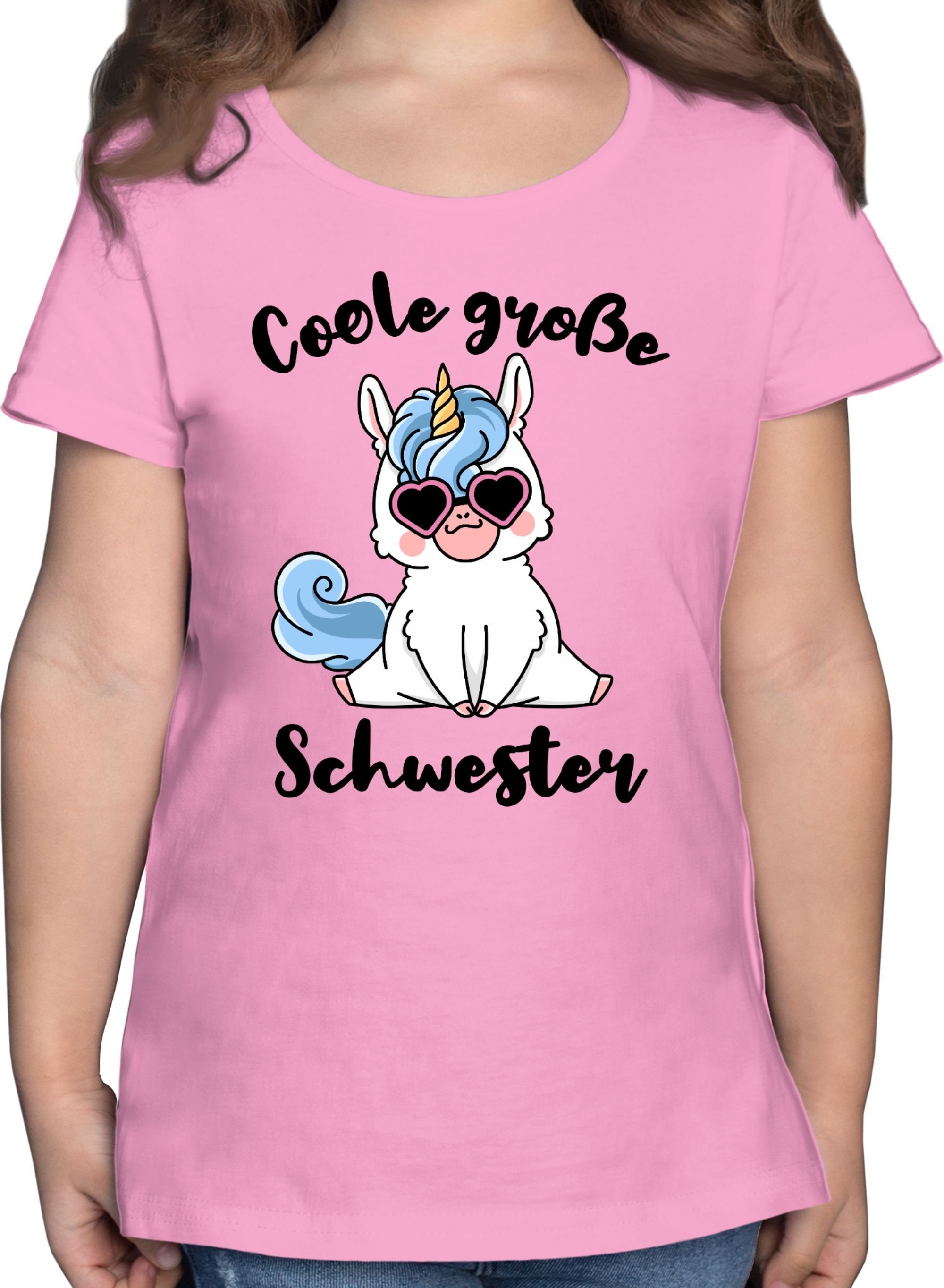 Shirtracer T-Shirt Coole große Schwester mit Einhorn Große Schwester
