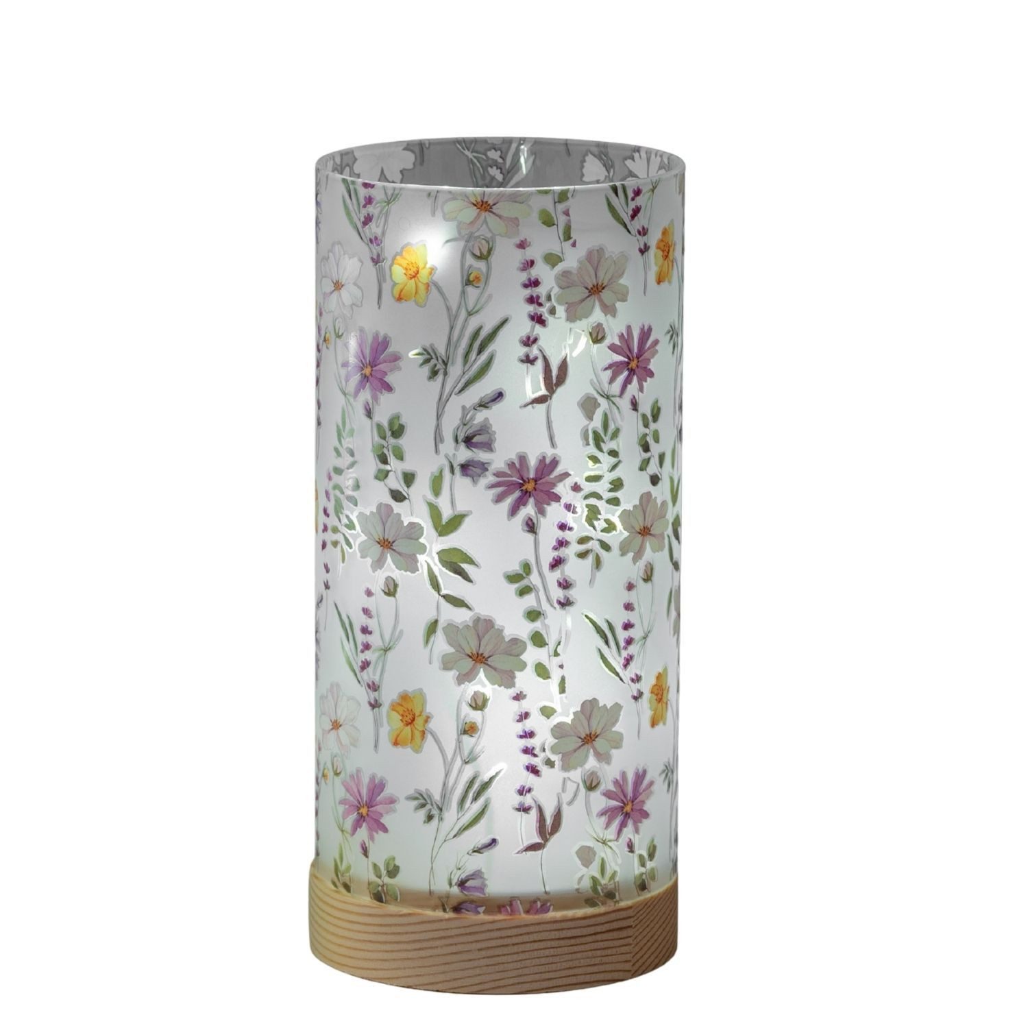 formano Nachttischlampe Streublumen, mit Timerfunktion, Mehrfarbig, Motiv: Blumen