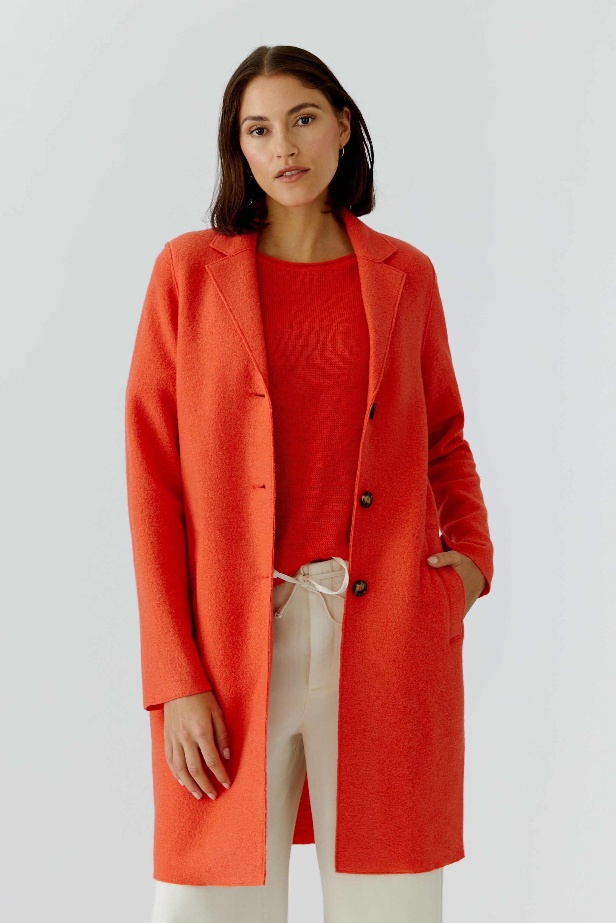 Oui Wollmantel MAYSON Boiled Wool - reine Schurwolle