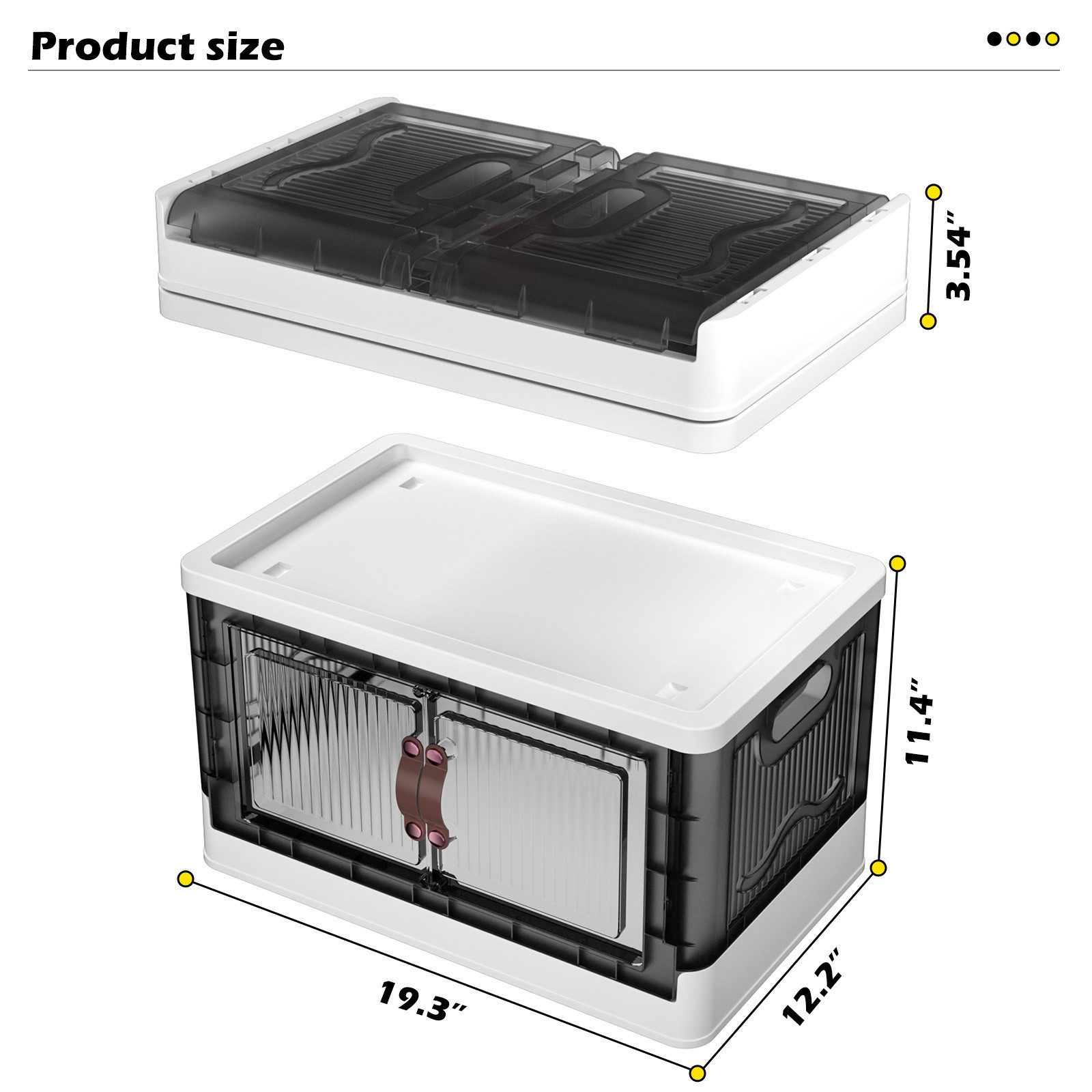 POPOLIC Aufbewahrungsbox 3/4 Etagen Faltbare Aufbewahrungsbox günstig online kaufen