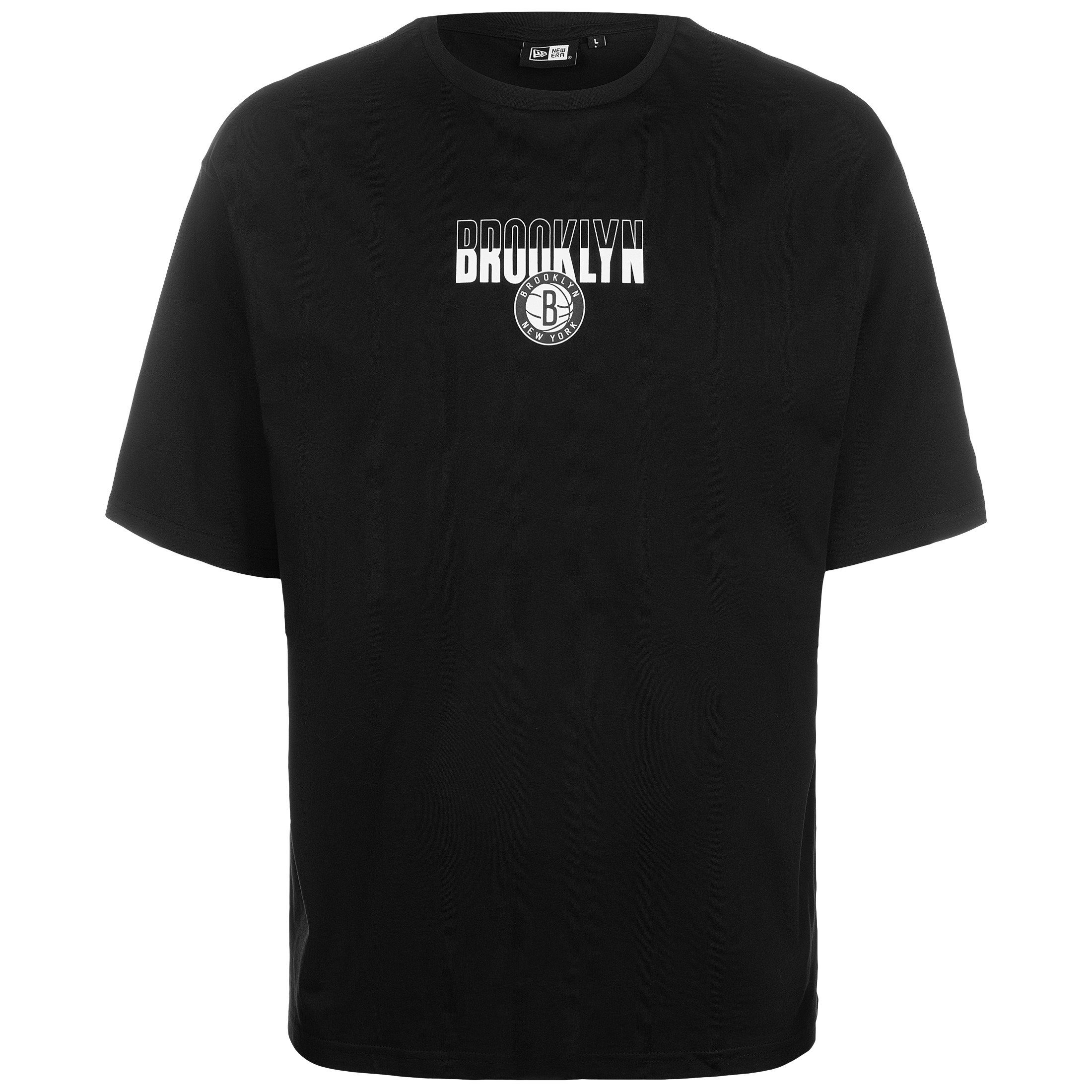 New Era Trainingsshirt Graphic Brooklyn NBA T-Shirt Herren Nets