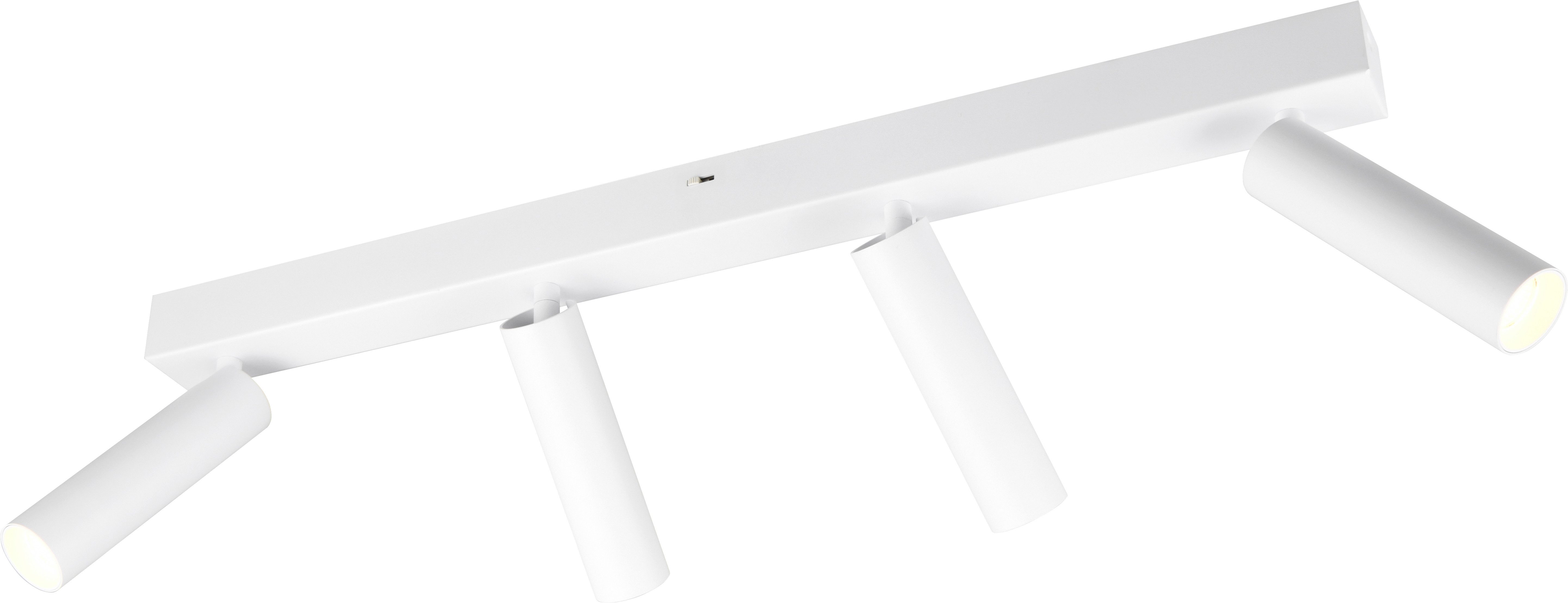 TRIO Leuchten LED Deckenstrahler AMBALA, LED Spot, 500 Lumen CCT 2300/3000/4000K, Dimmfunktion, mehrere Helligkeitsstufen, LED fest integriert, Farbwechsler, warmweiß - kaltweiß, in 3 Stufen dimmbar per Wandschalter, drehbar schwenkbar Spot
