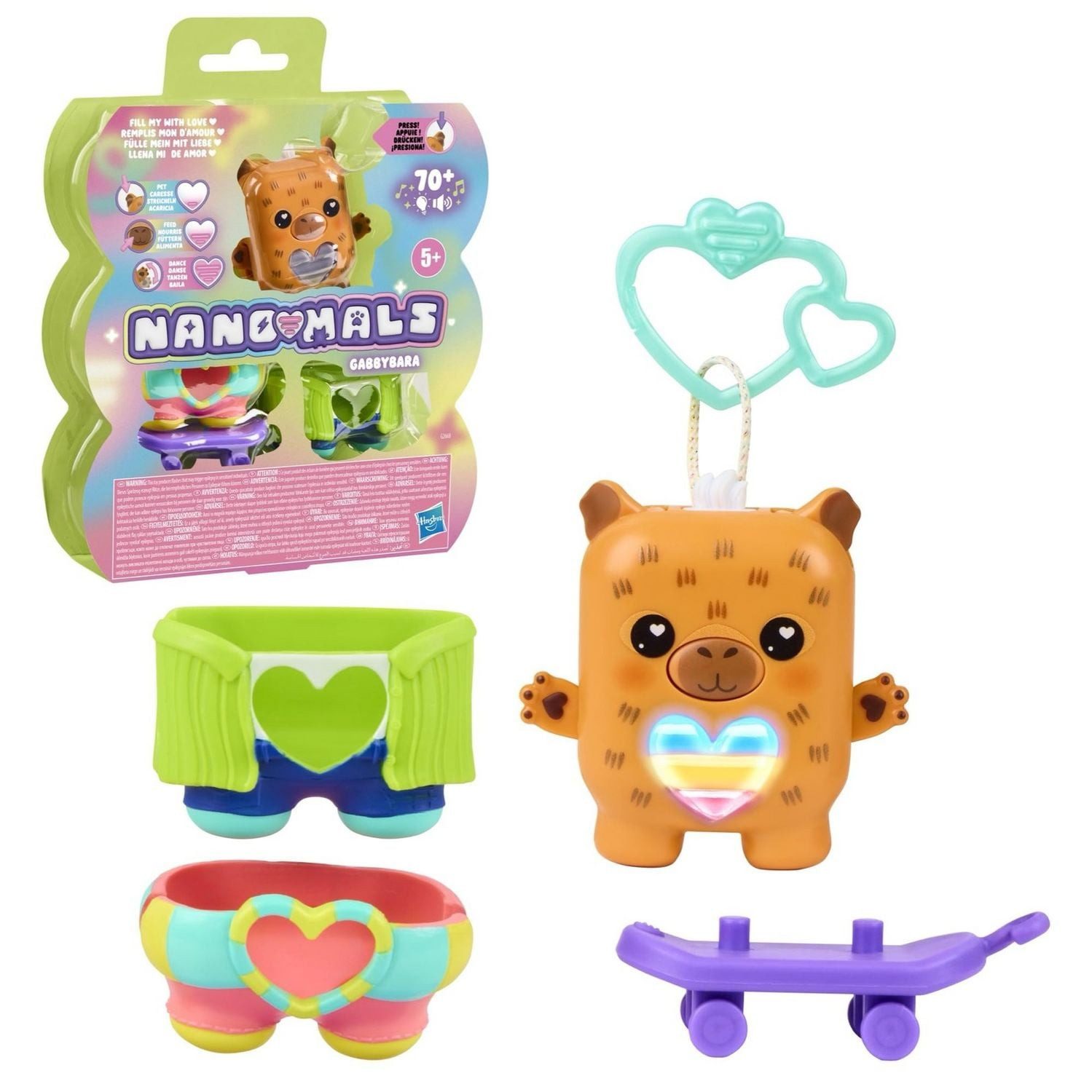 Hasbro Spiel Hasbro Nano-mals Gabbybara das Capybara