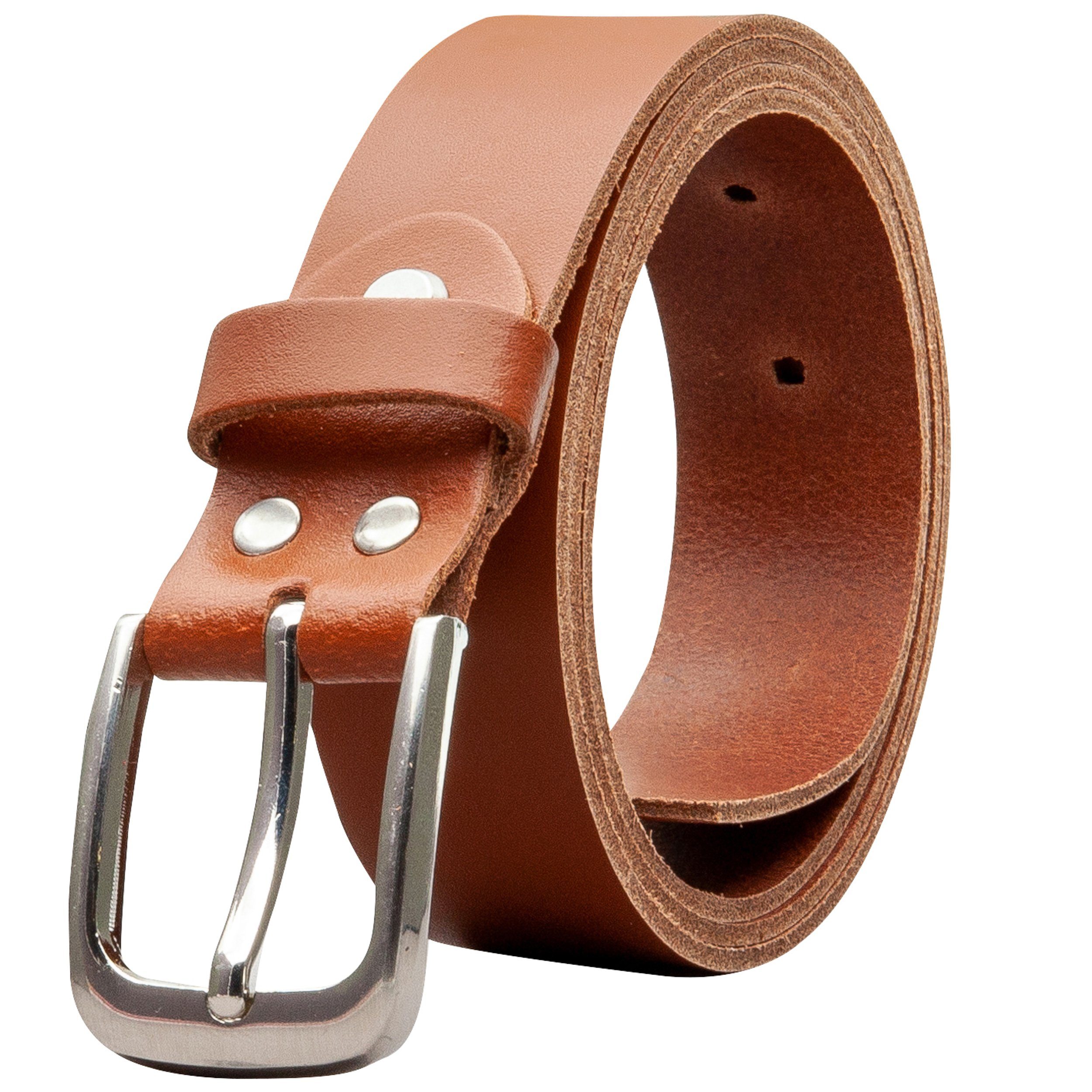 COLOGNEBELT Ledergürtel OM317-SL-Cognac MADE IN GERMANY, günstig online kaufen