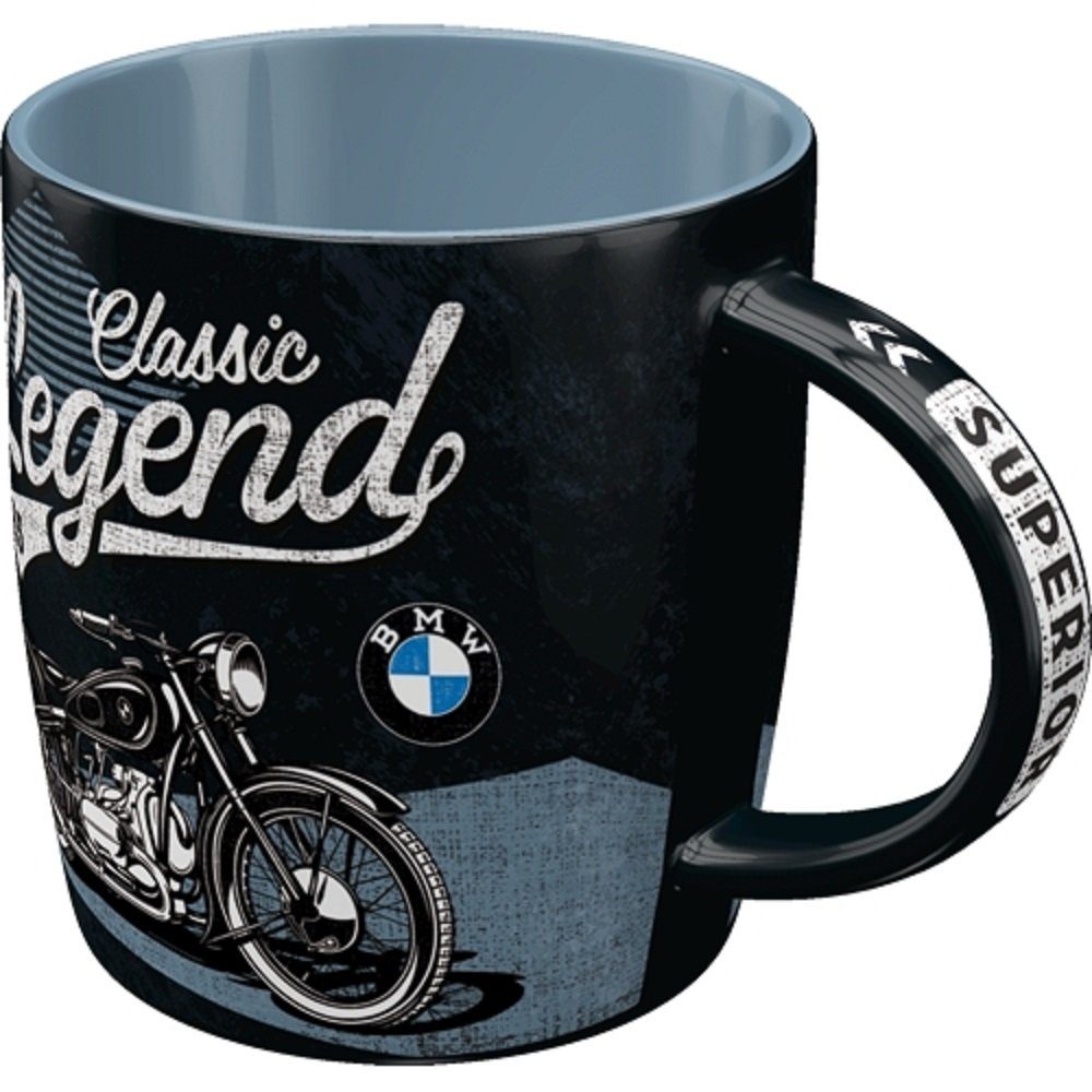 BMW Tasse BMW Classic Legend Motorrad Kaffee Becher Kaffeetasse Motorsport Tasse, 1-tlg.