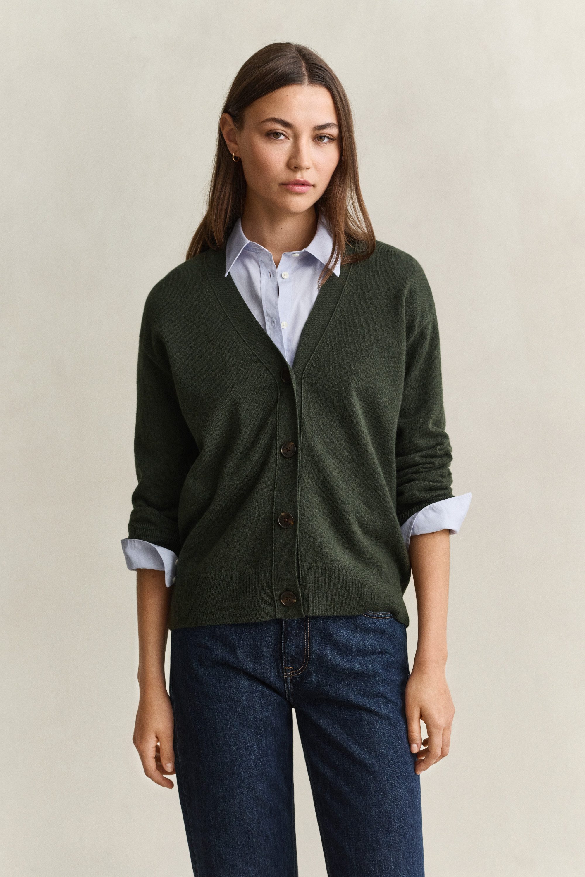 Gant Cardigan SUPERFINE LAMBSWOOL in Woll-Qualität