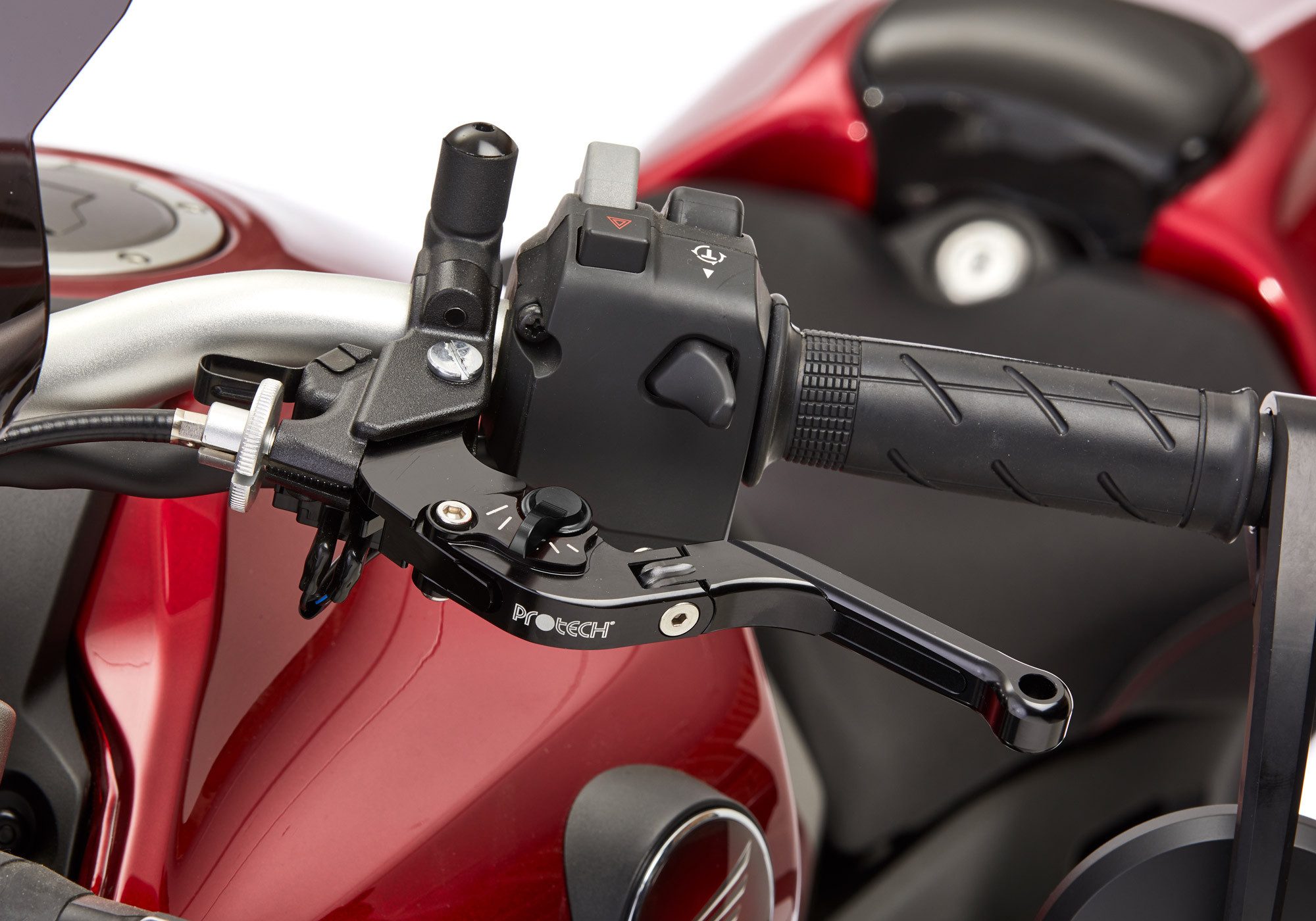 PROTECH Motorradhose Hebel Kupplungshebel Sport 6061-T6-Aluminium schwarz eloxiert / Verst