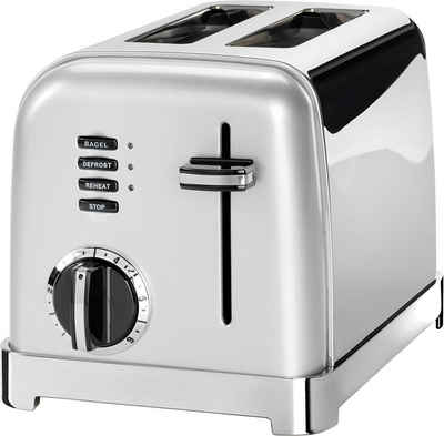 Cuisinart Toaster CPT160SE, 2 kurze Schlitze, für 2 Scheiben, 900 W, extra breite Toastschlitze, Retro Design