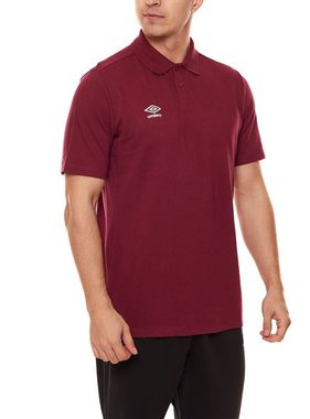 Umbro Rundhalsshirt umbro Club Essential Herren Polohemd zeitloses Polo-Shirt UMTM0323-6JY Golf-Shirt Bordeaux