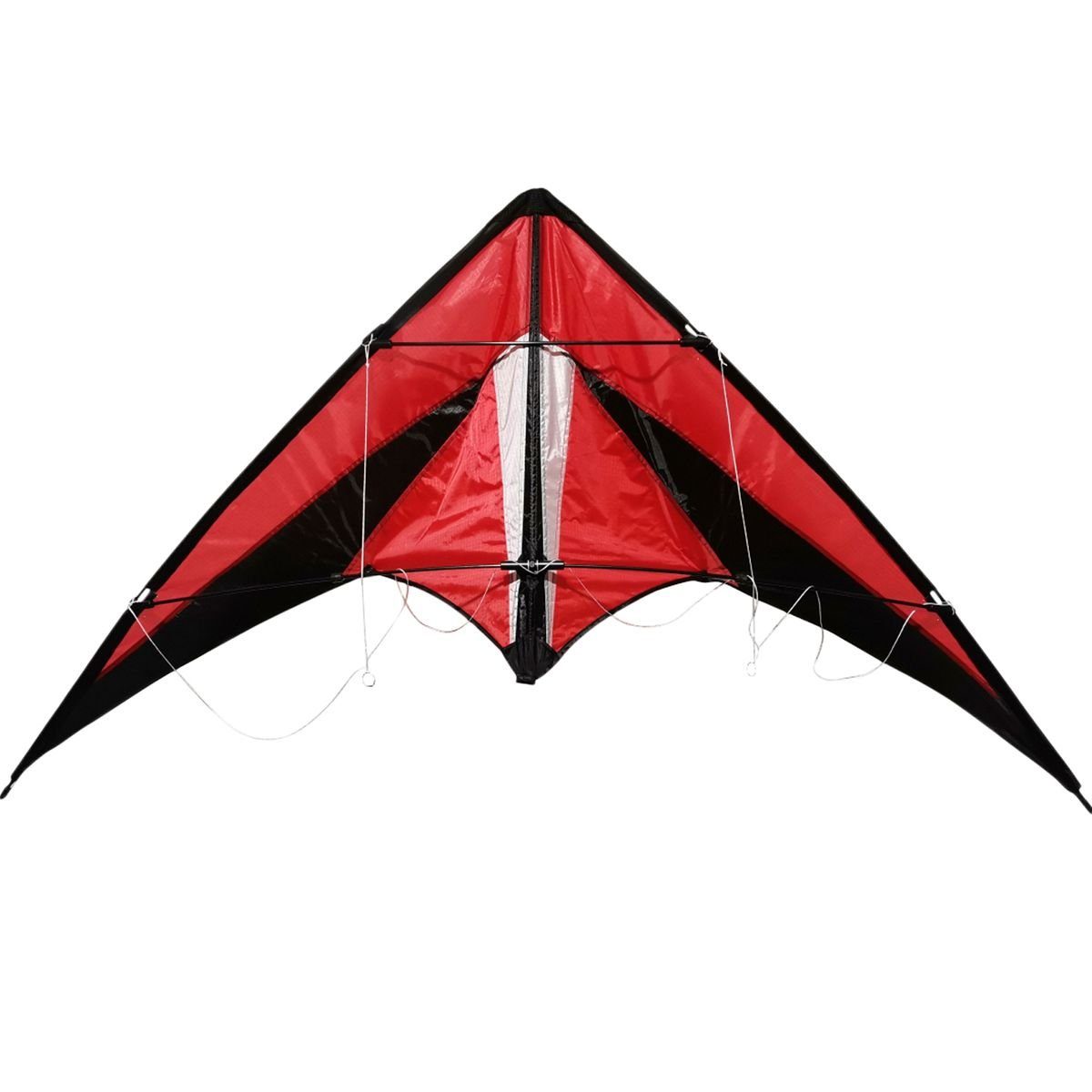 AIROW KITES Flug-Drache Lenkdrache Rapid rot Zweileiner 4mm Fiberglasgestänge Größe 140cm