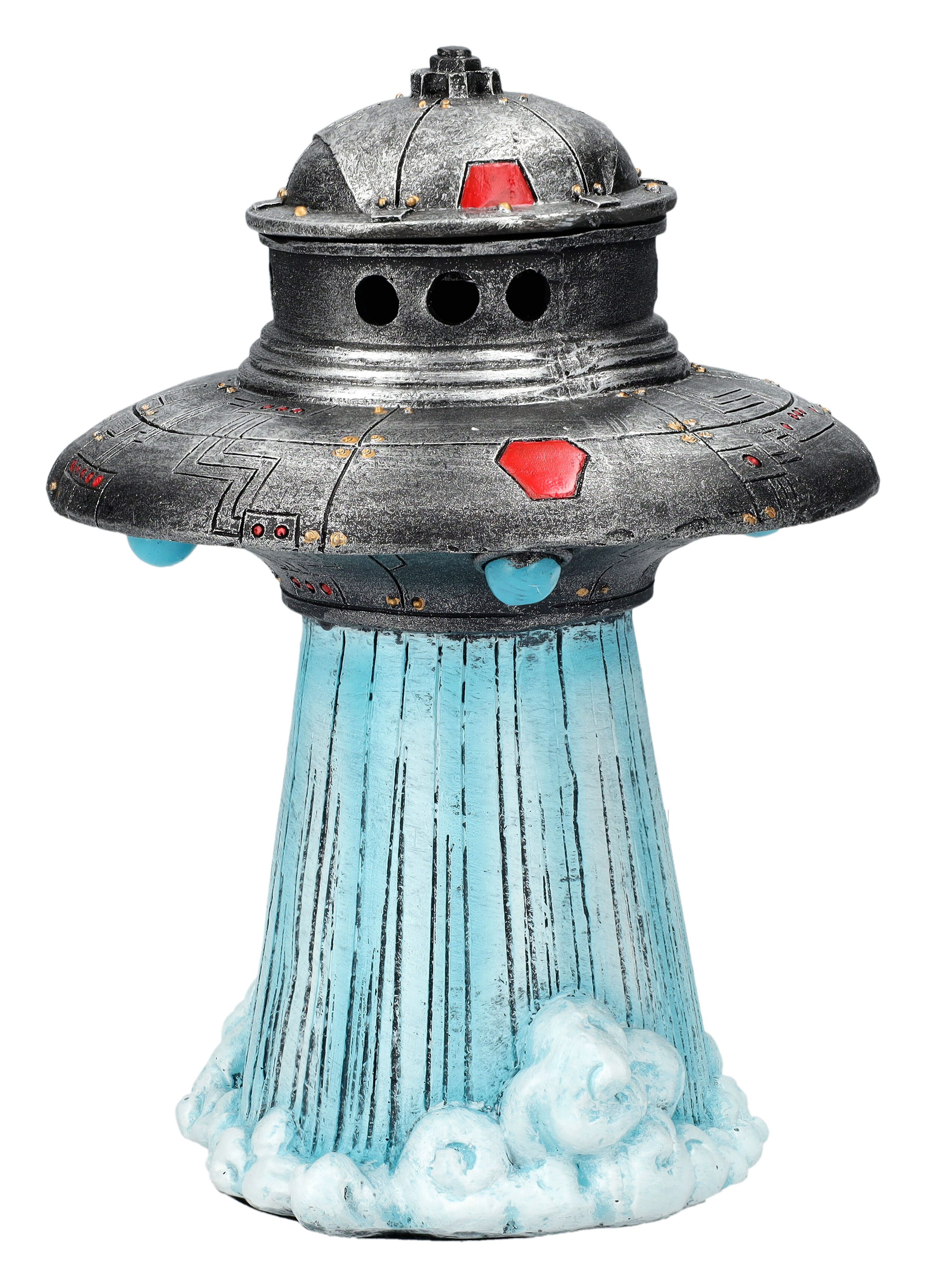Figuren Shop GmbH Räuchermännchen Räucherhalter - UFO - Dekoration Räuchermännchen Duft Raumschiff