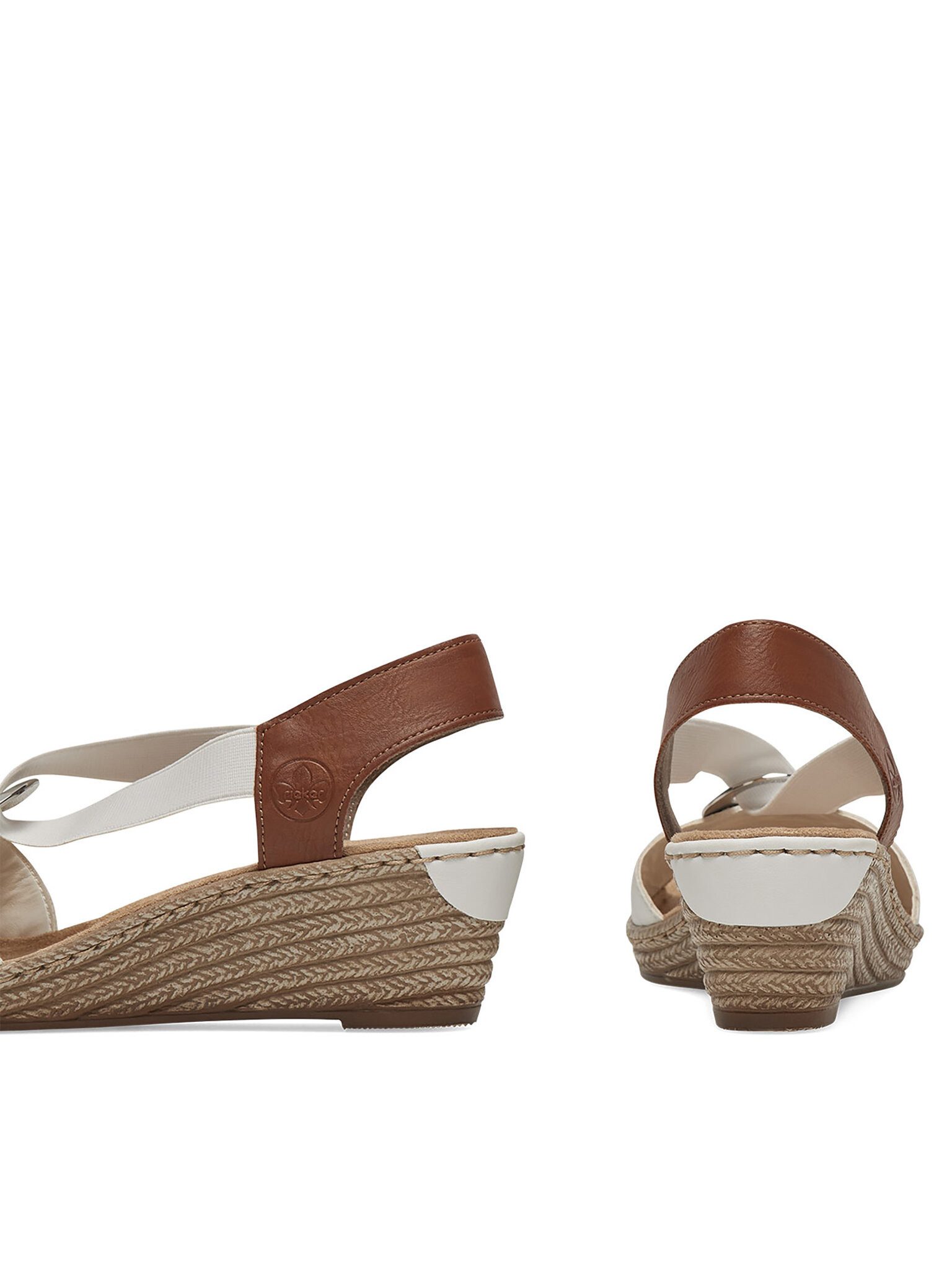 Rieker Rieker Sandalen Damen 624H6-81 Weiß Sandale